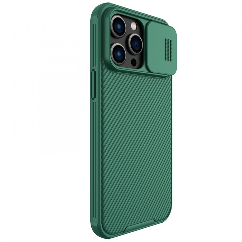 Telefoniümbris Nillkin CamShield Pro Apple iPhone 15 Plus roheline