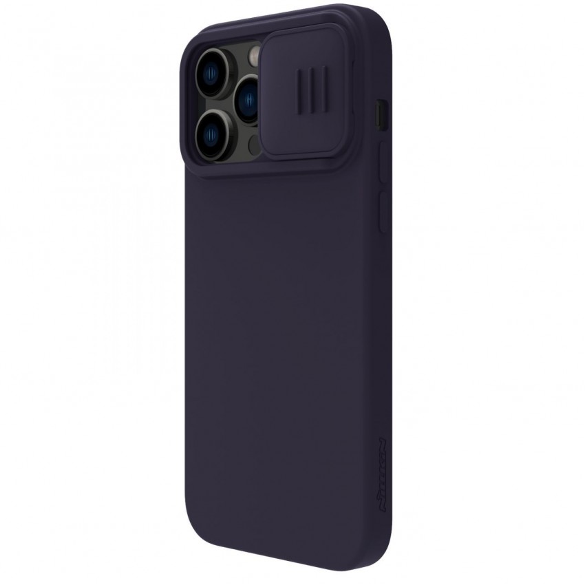 Case Nillkin CamShield Silky Silicone Apple iPhone 15 Pro dark purple