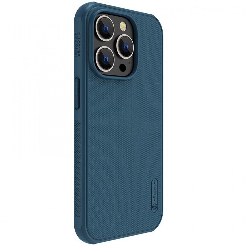 Maciņš Nillkin Super Frosted Shield Pro Magnetic Apple iPhone 14 zils