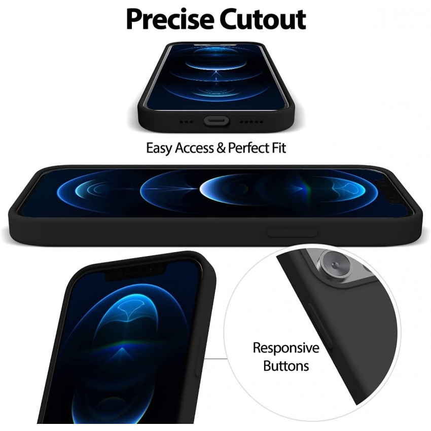 Maciņš Mercury Silicone Case Apple iPhone 12 Pro Max melns