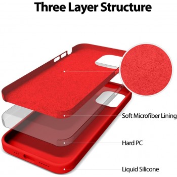 Case Mercury Silicone Case Apple iPhone 12/12 Pro red