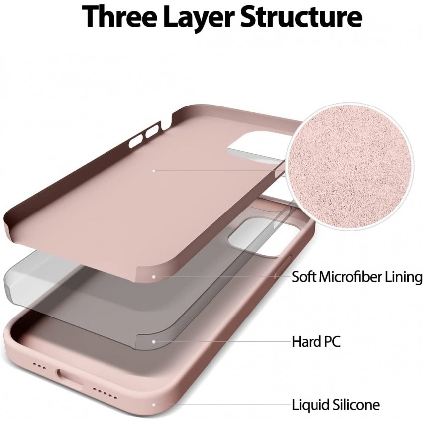 Maciņš Mercury Silicone Case Apple iPhone 13 rozā smilšu krāsa