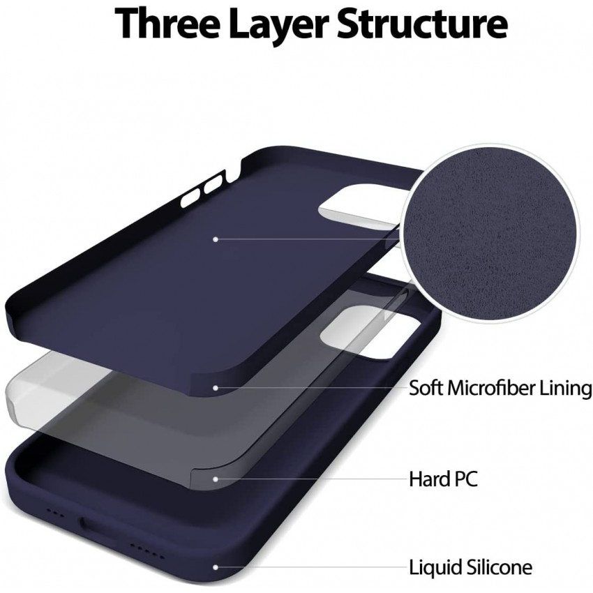 Telefoniümbris Mercury Silicone Case Apple iPhone 13 Pro Max tumesinine
