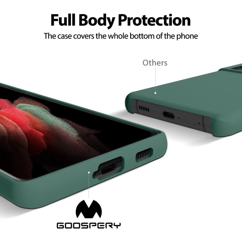 Maciņš Mercury Silicone Case Apple iPhone 13 Pro Max tumši zaļa