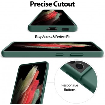 Maciņš Mercury Silicone Case Apple iPhone 12 Pro Max tumši zaļa