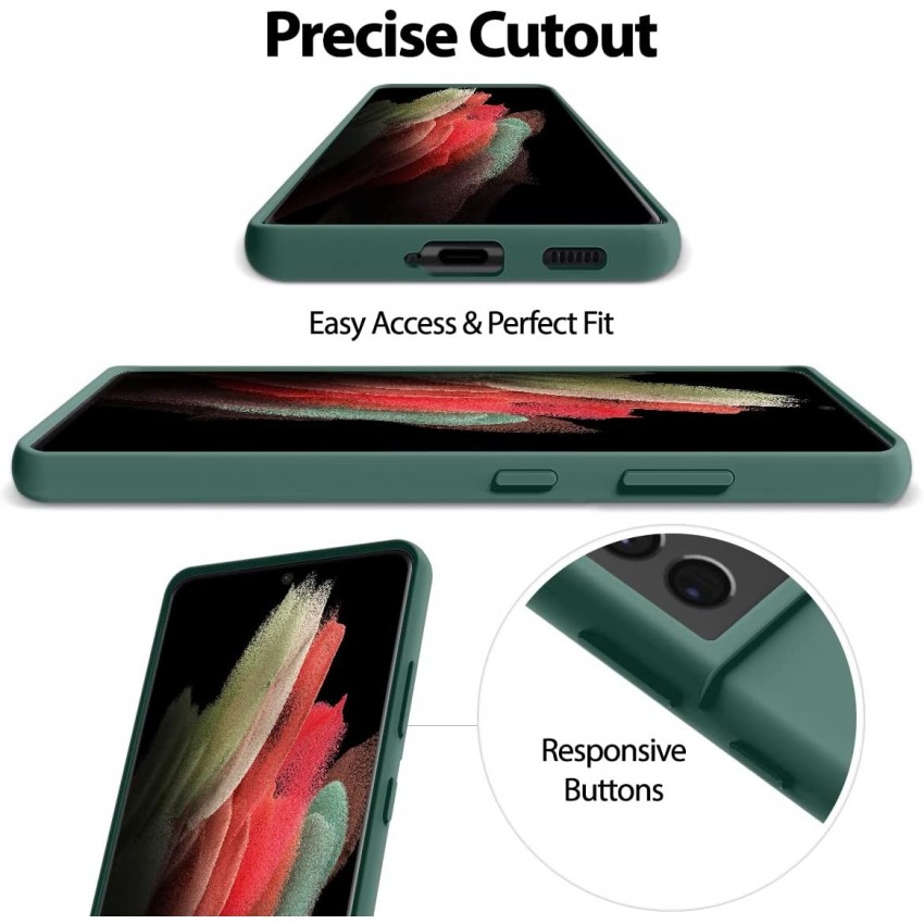 Maciņš Mercury Silicone Case Apple iPhone 13 Pro Max tumši zaļa