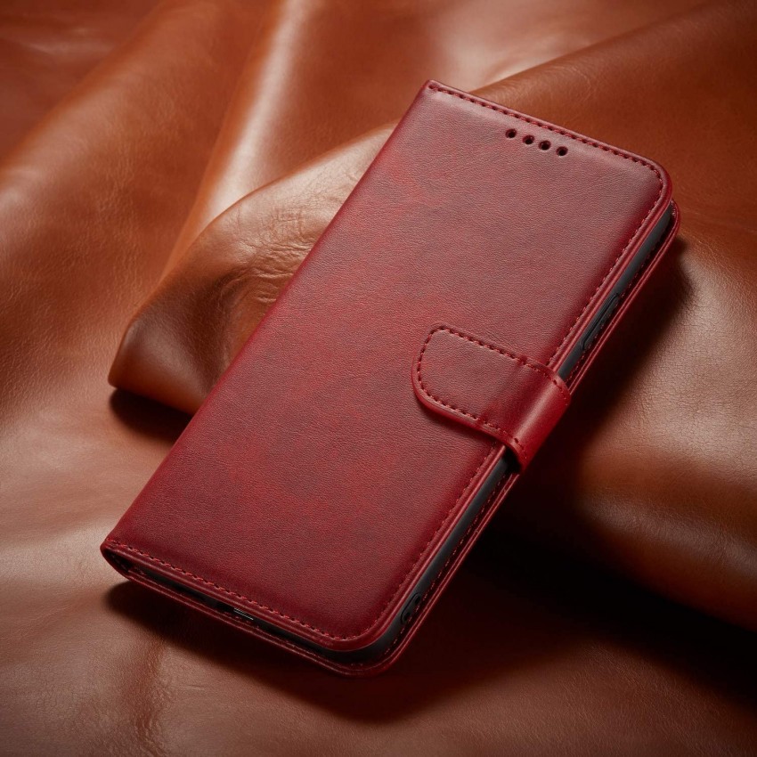 Telefoniümbris Wallet Case Samsung A505 A50 punane