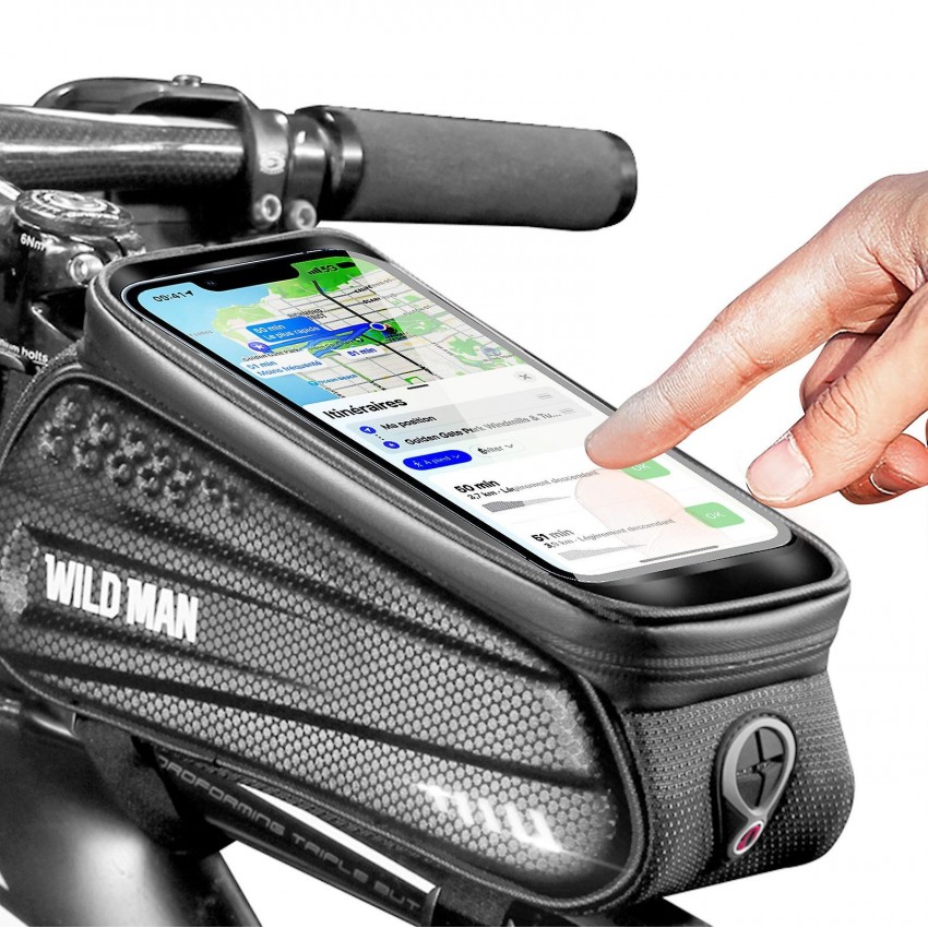 Universaalne telefonihoidik WILDMAN ES3 jalgratta jaoks, veekindel 1L