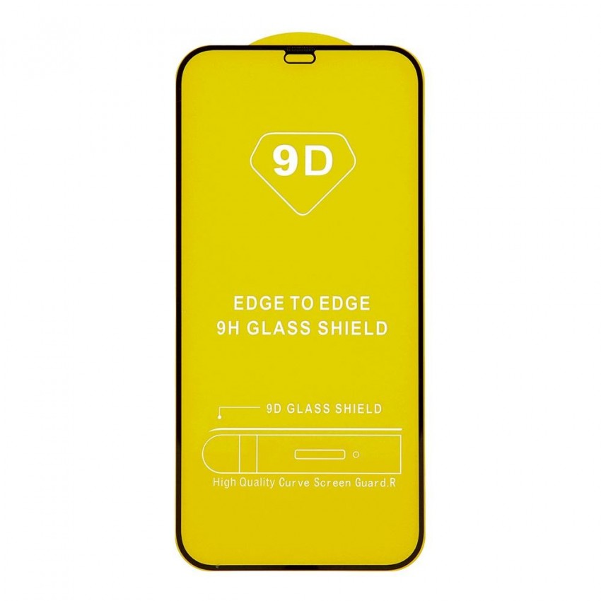 LCD aizsargstikls 9D Full Glue Huawei P30 Lite melns