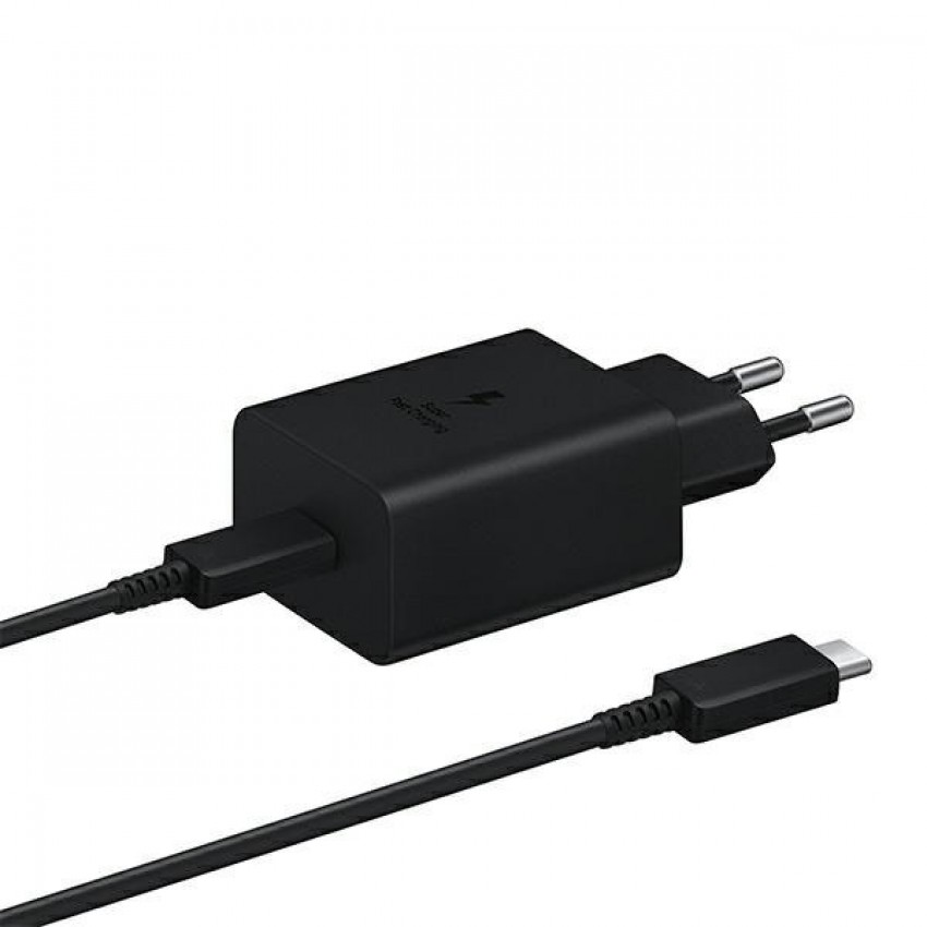 Lādētājs Samsung EP-T4510XBEGEU 45W + Type-C kabelis melns