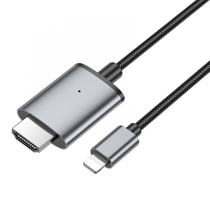 Cable Hoco UA27 Lightning to HDMI 2.0m gray