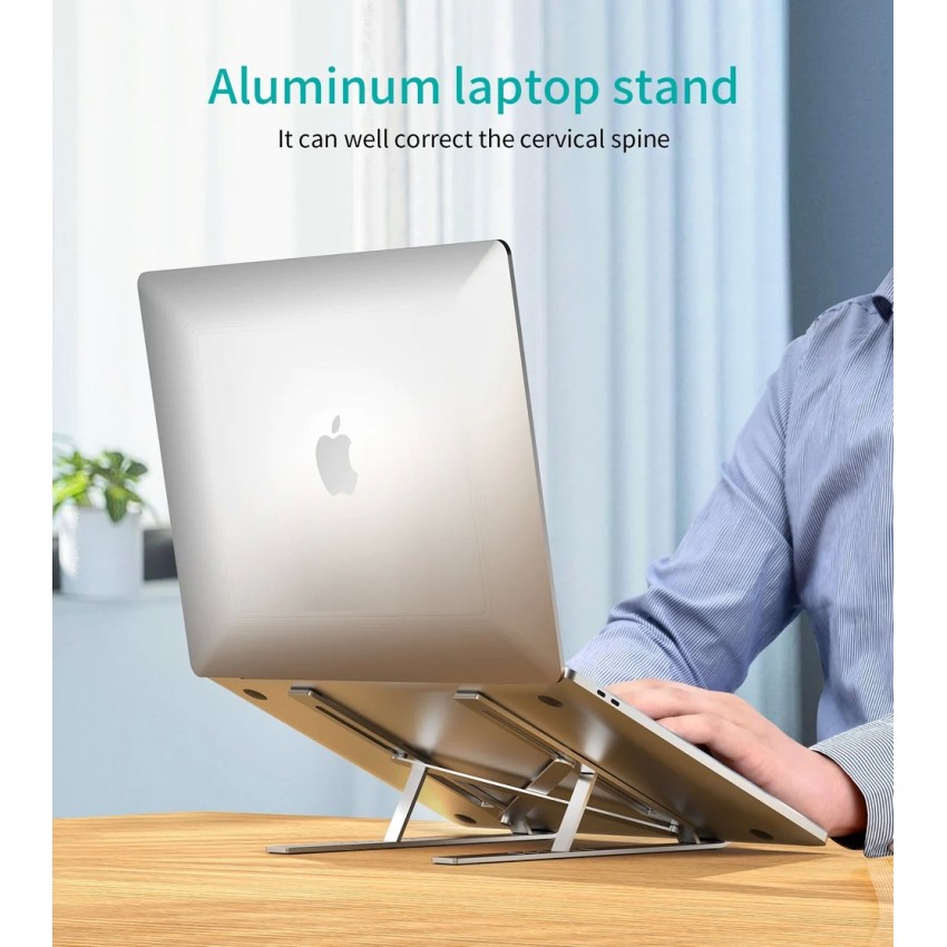 Foldable laptop stand Choetech H045 silver