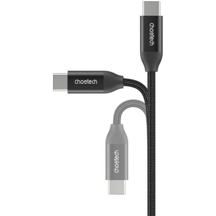 USB kabelis Choetech XCC-1035 USB-C to USB-C PD3.1 240W 1.2m melns