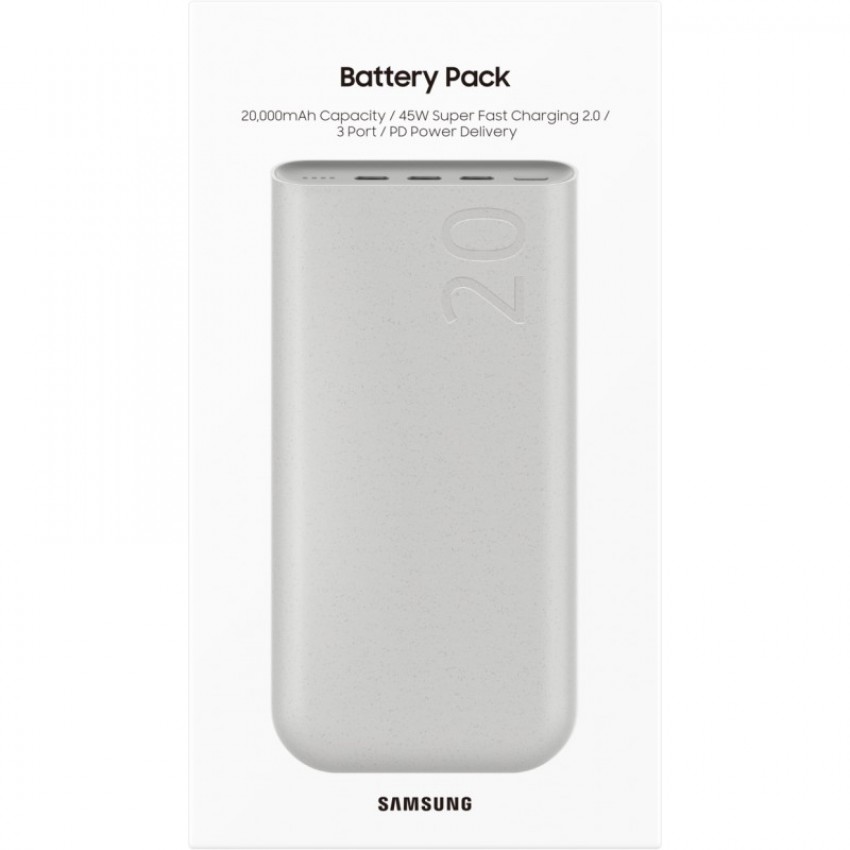 Arejais-akumulators Power Bank Samsung EB-P4520XUEGEU PD45W 20000mAh bēšs