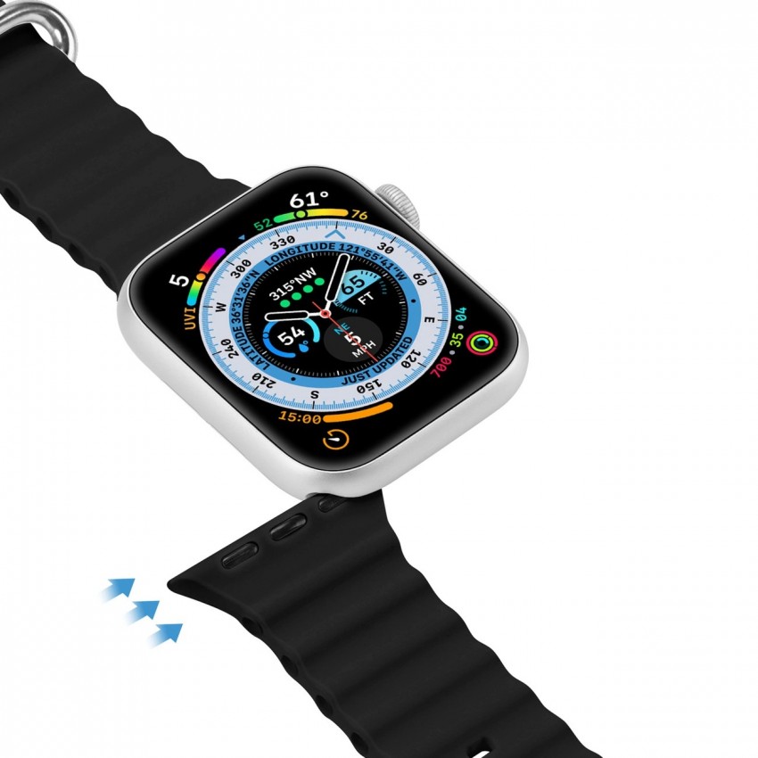 Käevõru Dux Ducis OceanWave Series Apple Watch 38/40/41mm Black