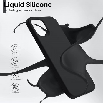 Case Liquid Silicone 1.5mm Apple iPhone 16 black