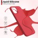 Telefoniümbris Liquid Silicone 1.5mm Apple iPhone 16 Pro punane