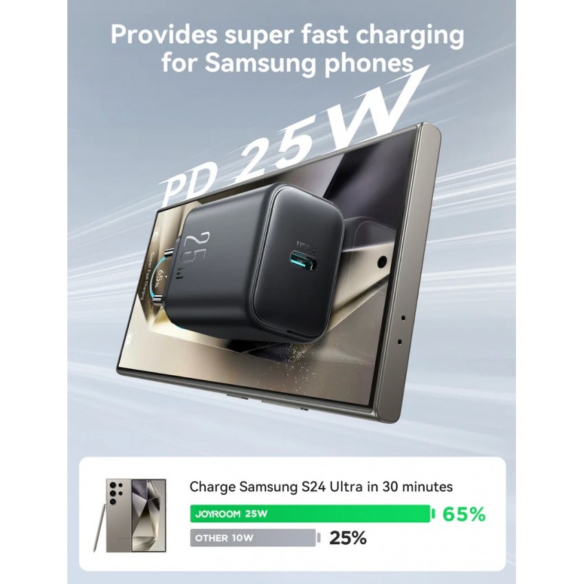 Laadija Joyroom JR-TCF23 USB-C 25W must