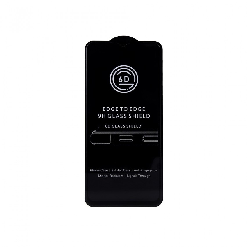 LCD aizsargstikls 6D Apple iPhone 16 Plus melns