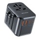 Universāls ceļojumu lādētājs Awei C-39 35W GaN 2xUSB-A/3xUSB-C melns