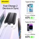 Arejais-akumulators Power Bank Awei P20K 5V/2.4A 10000mAh melns