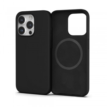 Mag Silicone Case Apple iPhone 14 black