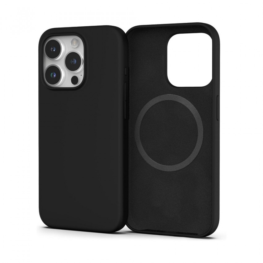 Maciņš Mag Silicone Case Apple iPhone 15 Pro sarkans