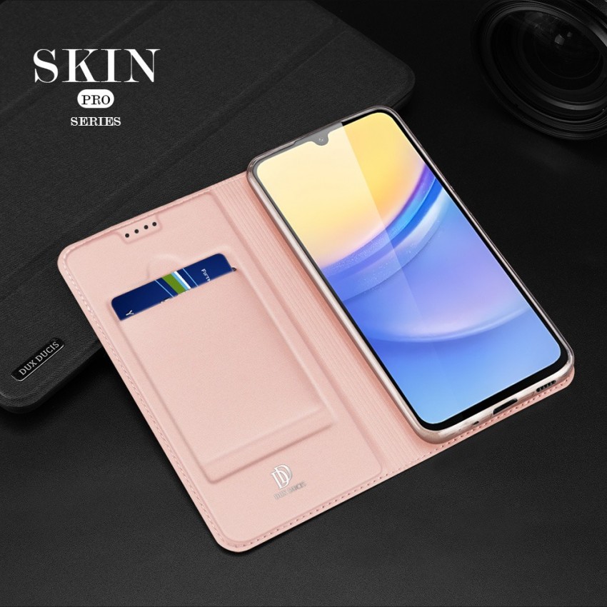 Maciņš Dux Ducis Skin Pro Samsung A165 A16 4G/A166 A16 5G rozā-zelts