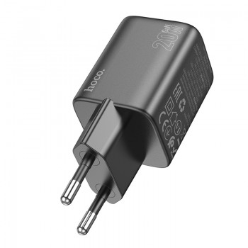 Lādētājs Hoco N41 USB-A/USB-C PD20W+QC3.0 melns