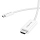 Kabelis Borofone DH10 USB-C to HDMI 1.8m balts