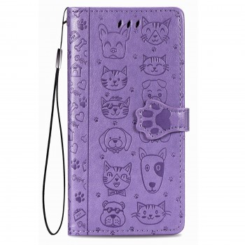 Maciņš Cat-Dog Samsung A165 A16 4G/A166 A16 5G violets