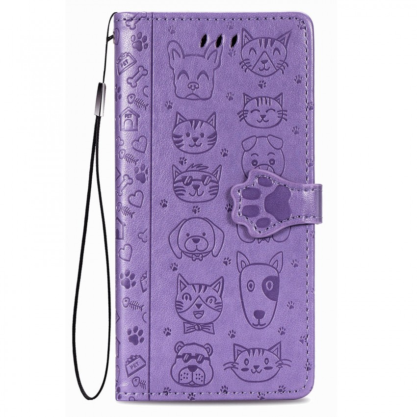 Maciņš Cat-Dog Samsung A165 A16 4G/A166 A16 5G violets