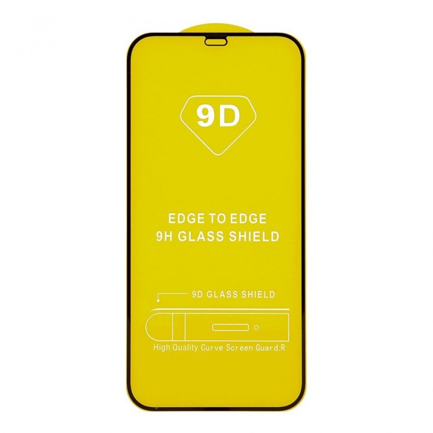 LCD aizsargstikls 9D Full Glue priekš Samsung S931 S25 melns