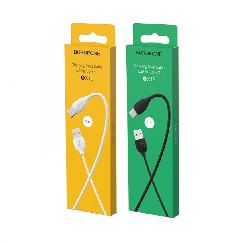 Laadimisjuhe Borofone BX19 USB-A to USB-C 1.0m valge