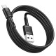 USB kabelis Hoco X83 USB-A to MicroUSB 1.0m melns