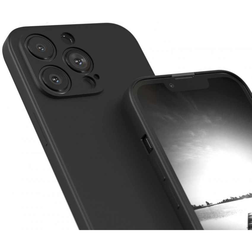 Maciņš Liquid Silicone 1.5mm Xiaomi Poco X6 Pro 5G melns
