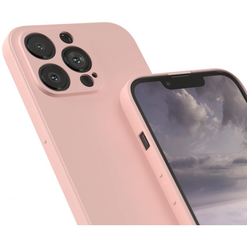 Maciņš Liquid Silicone 1.5mm Apple iPhone 13 Pro rozā