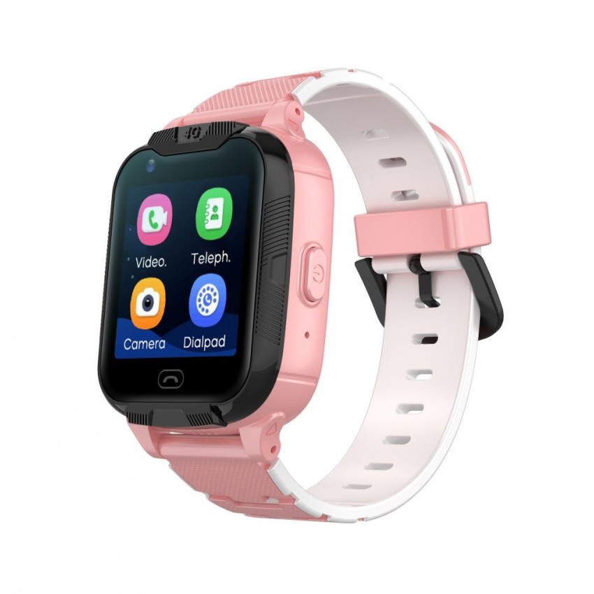 Viedais pulkstenis bērniem Maxlife Smartwatch 4G MXKW-350 GPS WiFi rozā