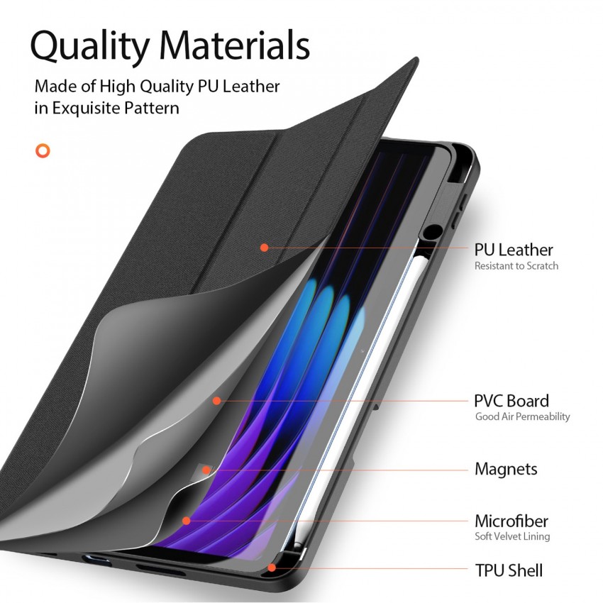 Maciņš Dux Ducis Domo Xiaomi Pad 7/Pad 7 Pro melns