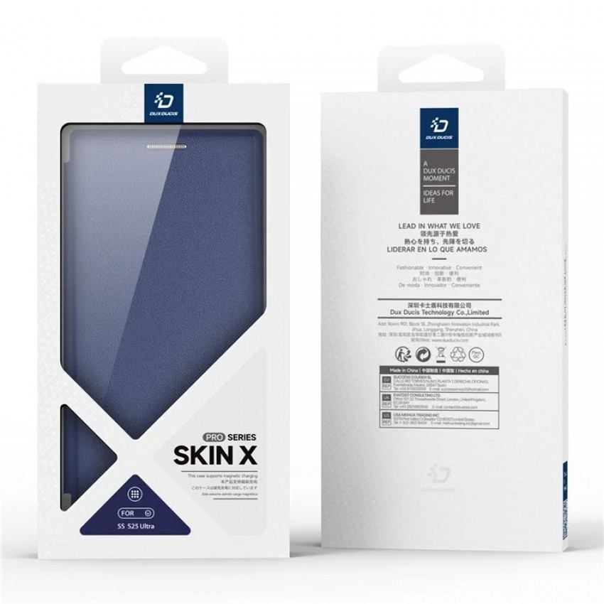 Maciņš Dux Ducis Skin X Pro priekš Samsung S938 S25 Ultra zils