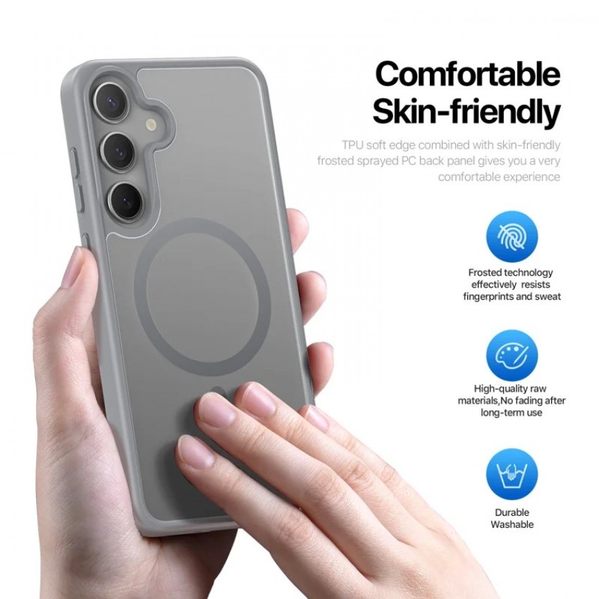 Maciņš Dux Ducis Yind priekš Samsung S936 S25 Plus pelēks