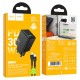 Lādētājs Hoco N71 30W GaN USB-C/USB-A + USB-C to USB-C cable 1.0m melns