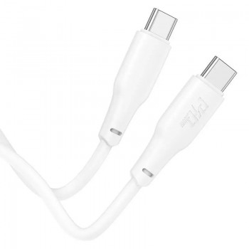 Laadimisjuhe Hoco X93 100W USB-C to USB-C 2.0m valge