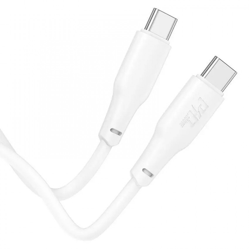 Laadimisjuhe Hoco X93 100W USB-C to USB-C 2.0m valge