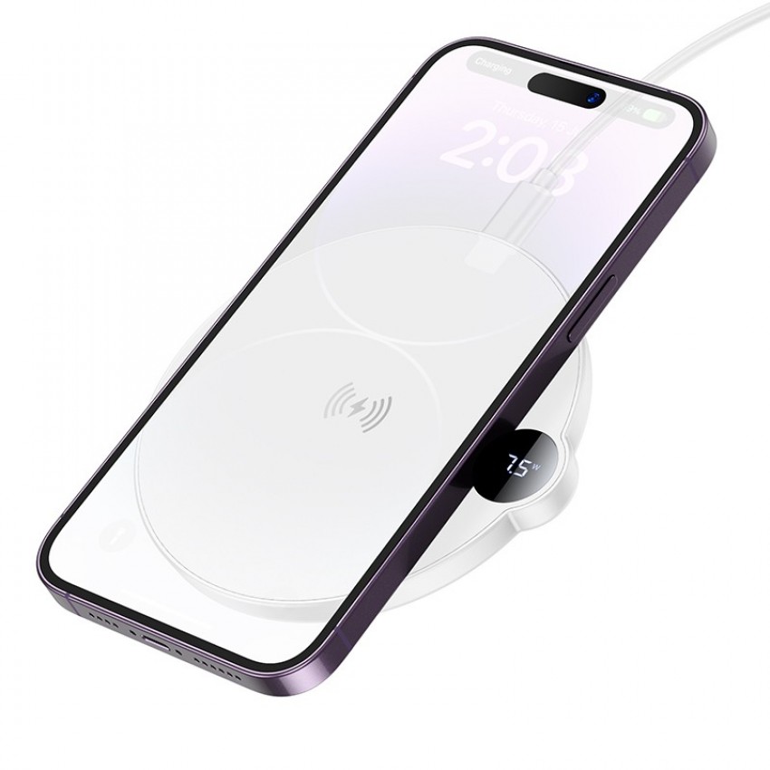 Juhtmeta laadija Borofone BQ39 15W valge