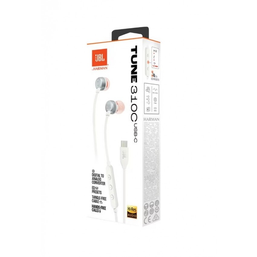 Kõrvaklapid JBL Tune 310C USB-C valge