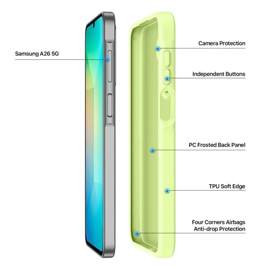 Maciņš Dux Ducis Yind priekš Samsung A266 A26 5G zaļš