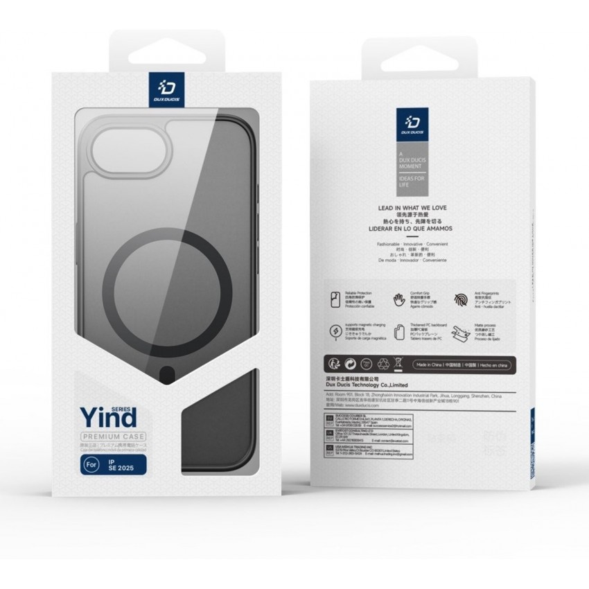 Maciņš Dux Ducis Yind Apple iPhone 16e melns