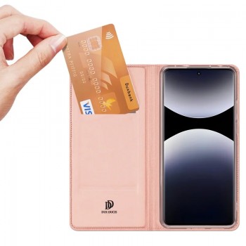 Maciņš Dux Ducis Skin Pro Xiaomi Redmi Note 14 Pro 4G rozā-zelts