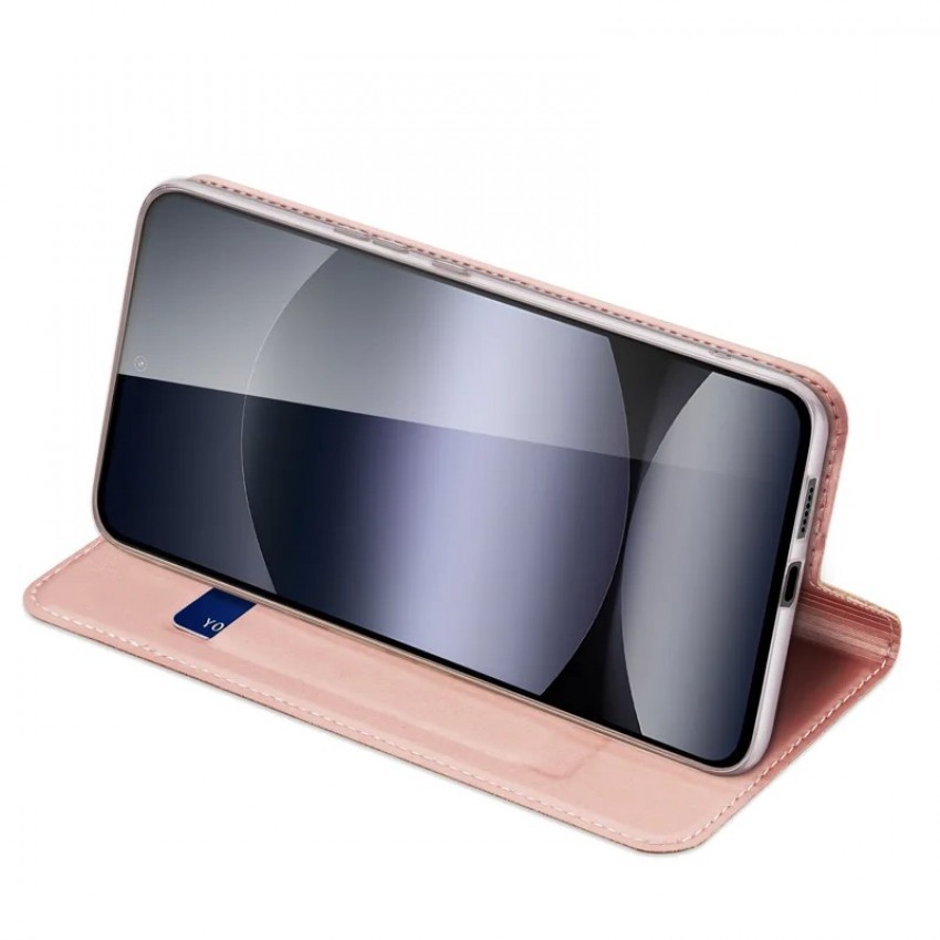 Maciņš Dux Ducis Skin Pro Xiaomi Redmi Note 14 4G rozā-zelts